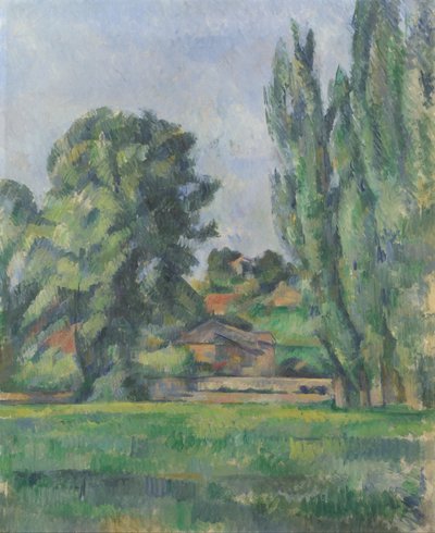 Landschaft mit Pappeln von Paul Cézanne